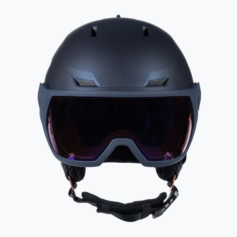 Casco da sci donna Salomon Icon LT Visor Photo Sigma S1-S3 glicine blu/cielo 2