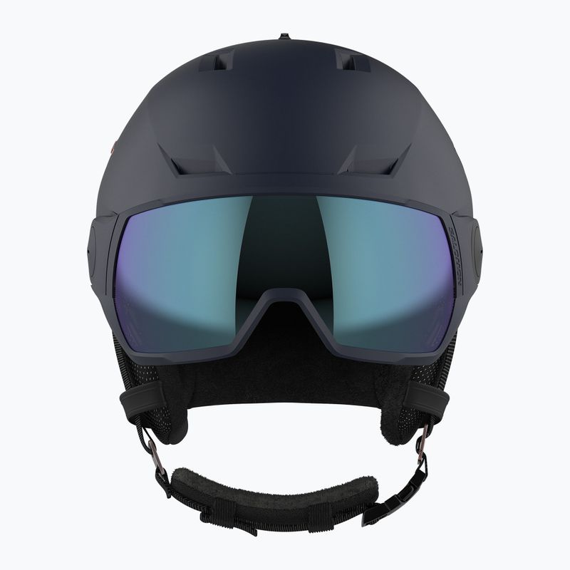 Casco da sci donna Salomon Icon LT Visor Photo Sigma S1-S3 glicine blu/cielo 12