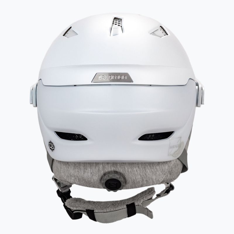 Casco da sci donna Salomon Mirage bianco rubino 3