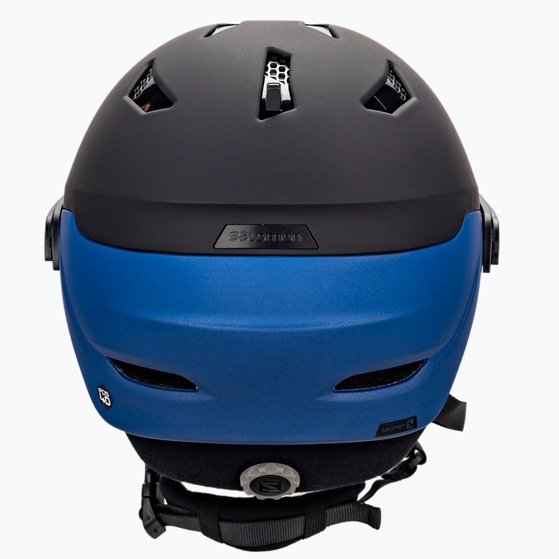 Casco da sci Salomon Driver nero estate/blu solare 3