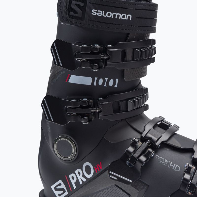Scarponi da sci da uomo Salomon S/Pro HV 100 GW nero belluga/rosso 6