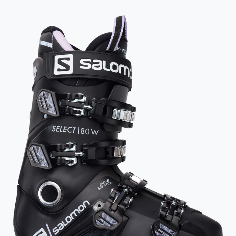 Scarponi da sci da donna Salomon Select 80W nero/lavanda/belluga 6