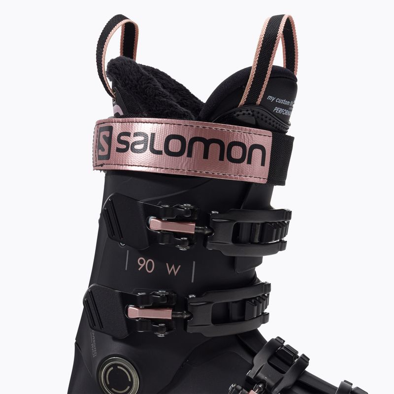 Scarponi da sci da donna Salomon S/Pro 90 W GW nero/rosa/oro metallo/belluga 6