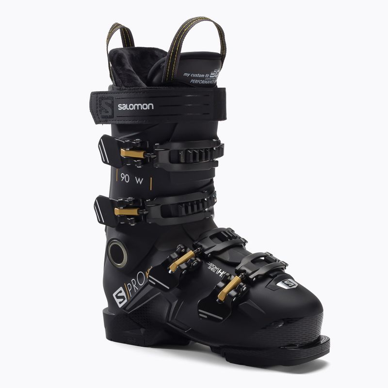 Scarponi da sci da donna Salomon S/Pro HV 90 GW nero/belluga/oro