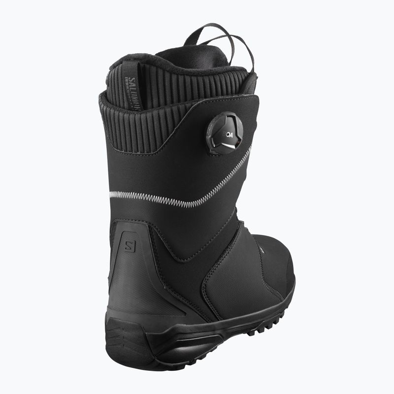 Scarponi da snowboard da donna Salomon Kiana Dual Boa nero/argento 12