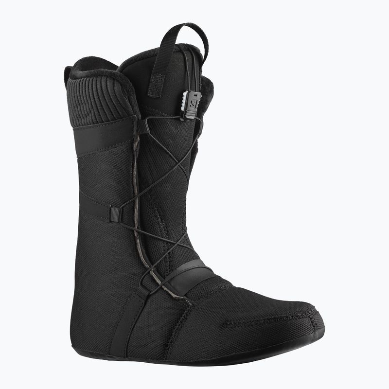 Scarponi da snowboard da donna Salomon Kiana Dual Boa nero/argento 13