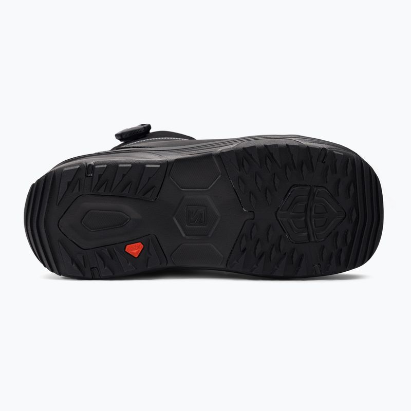 Scarponi da snowboard da donna Salomon Kiana Dual Boa nero/argento 4