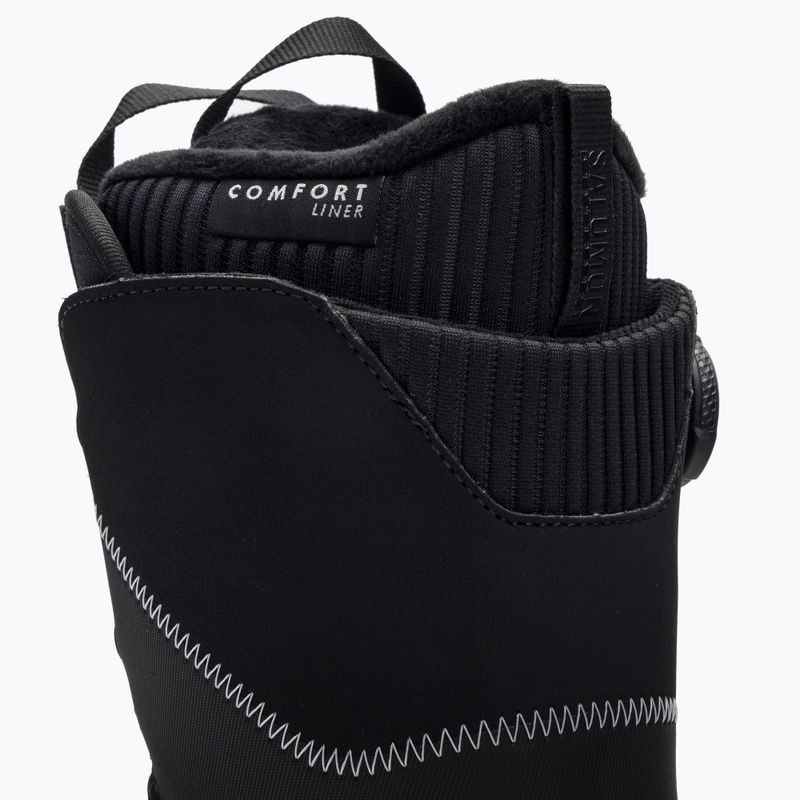 Scarponi da snowboard da donna Salomon Kiana Dual Boa nero/argento 9