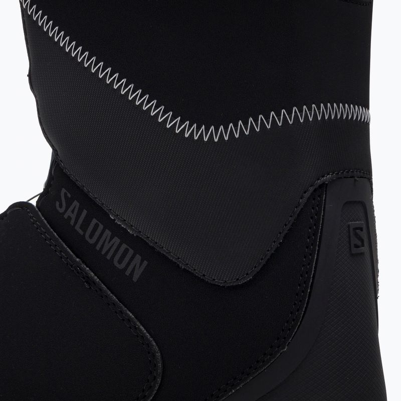 Scarponi da snowboard da donna Salomon Kiana Dual Boa nero/argento 10