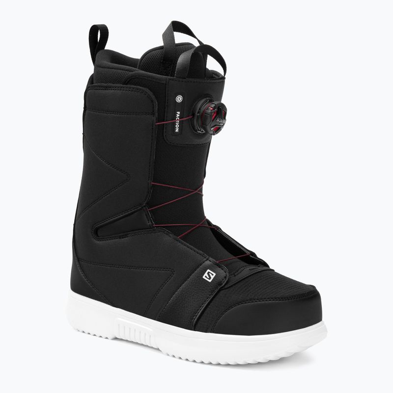 Scarponi da snowboard da uomo Salomon Faction Boa nero/bianco