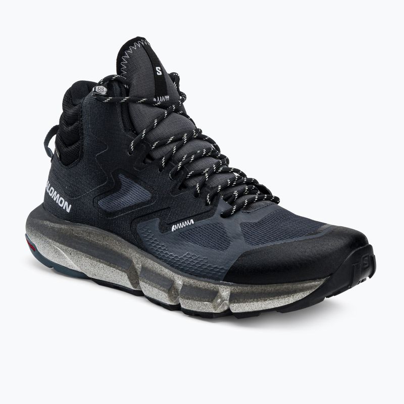 Salomon Predict Hike Mid GTX, scarponi da trekking da uomo in ebano/nero/tempesta