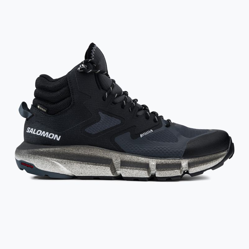 Salomon Predict Hike Mid GTX, scarponi da trekking da uomo in ebano/nero/tempesta 2