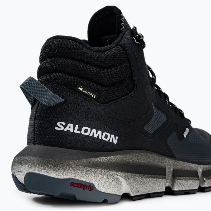 Salomon Predict Hike Mid GTX, scarponi da trekking da uomo in ebano/nero/tempesta 8