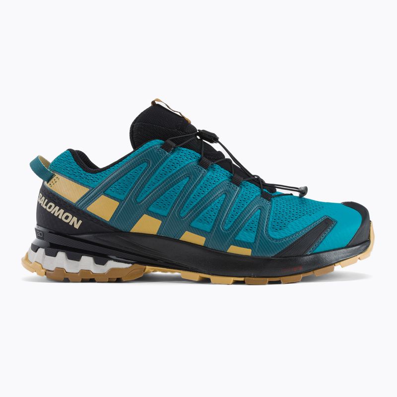 Scarpe da corsa Salomon XA Pro 3D V8 da uomo, barriera corallina/foglia di autunno/bronzo 2
