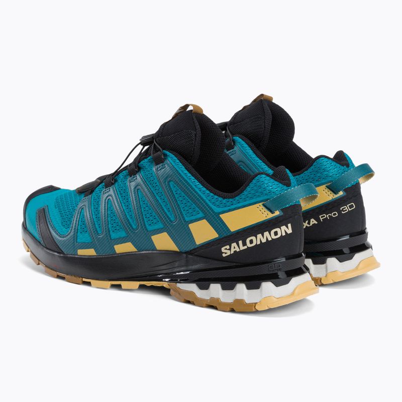Scarpe da corsa Salomon XA Pro 3D V8 da uomo, barriera corallina/foglia di autunno/bronzo 3