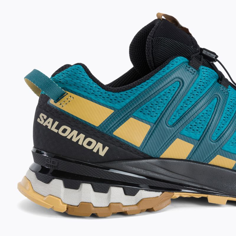 Scarpe da corsa Salomon XA Pro 3D V8 da uomo, barriera corallina/foglia di autunno/bronzo 8