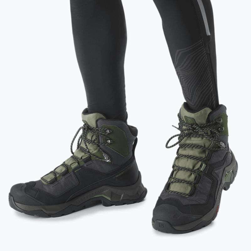 Salomon Quest Element GTX, scarponi da trekking da uomo nero/verde lichene profondo/oliva notte 9