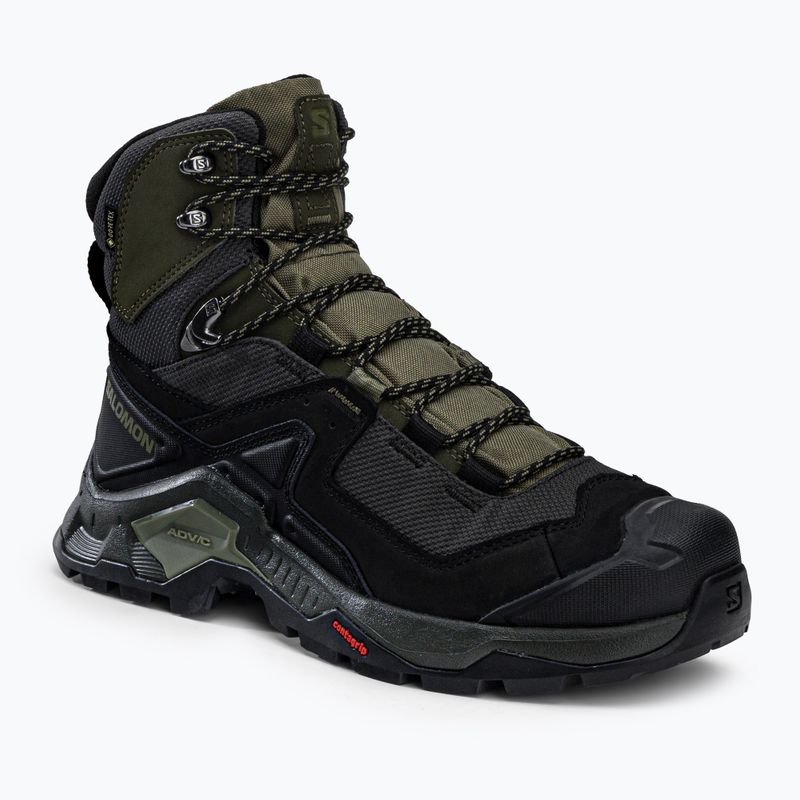 Salomon Quest Element GTX, scarponi da trekking da uomo nero/verde lichene profondo/oliva notte