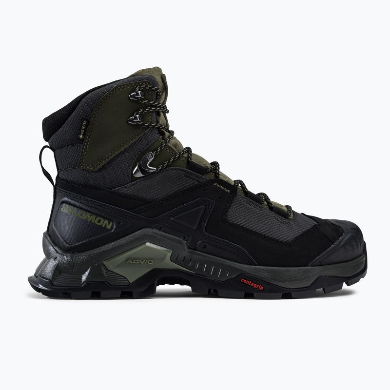 Salomon Quest Element GTX, scarponi da trekking da uomo nero/verde lichene profondo/oliva notte 2