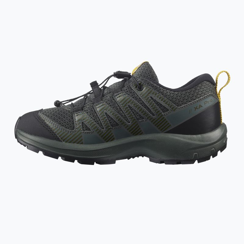 Salomon XA Pro V8 chic/sulphur scarpe da corsa per bambini 11