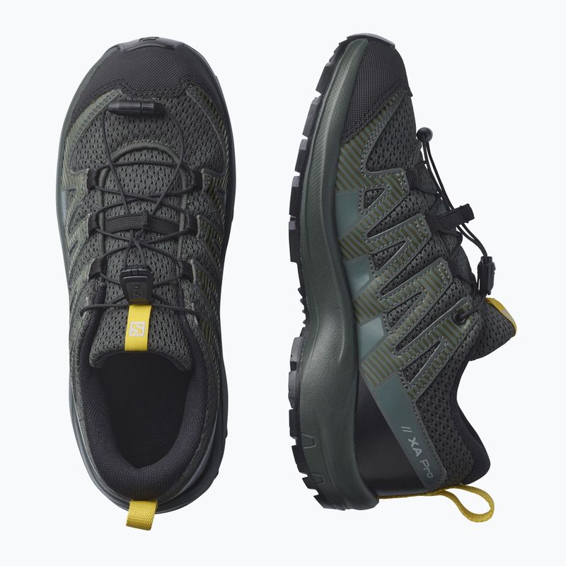 Salomon XA Pro V8 chic/sulphur scarpe da corsa per bambini 13