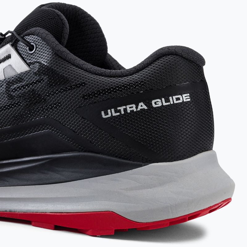 Salomon Ultra Glide scarpe da corsa uomo nero/leghe/goji berry 10