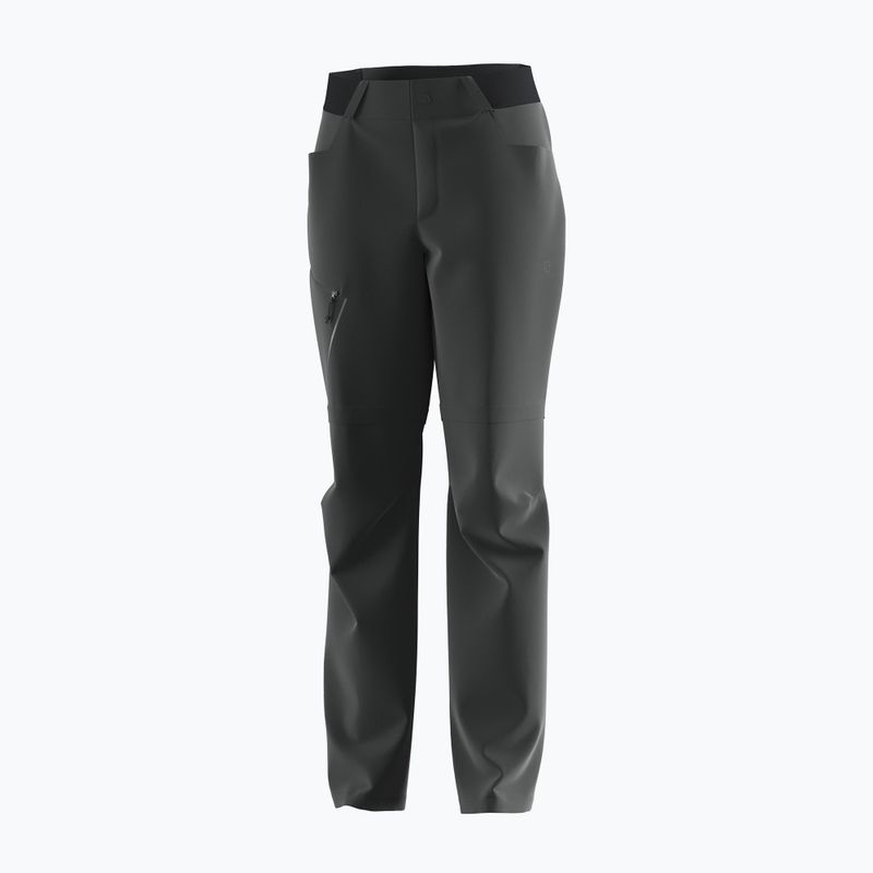 Pantaloni da trekking da donna Salomon Wayfarer Zip Off nero 6