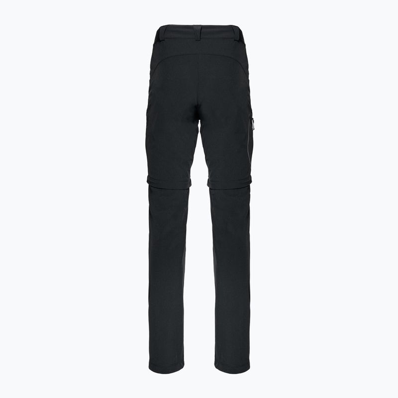 Pantaloni da trekking da donna Salomon Wayfarer Zip Off nero 2