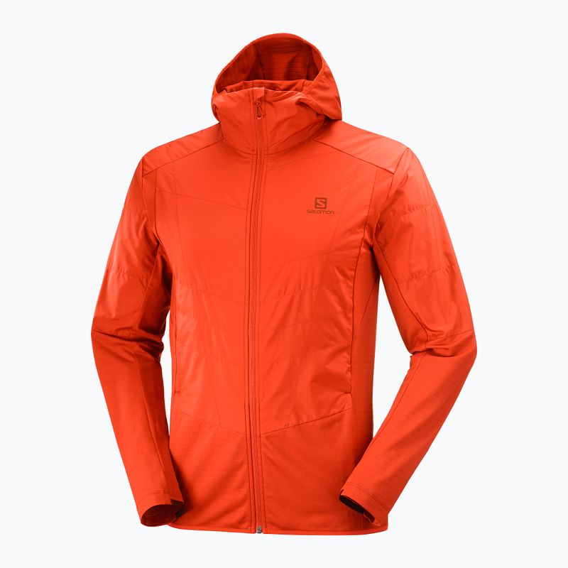 Giacca Salomon Outline AS Hybrid Mid da uomo rosso fuoco/fuoco