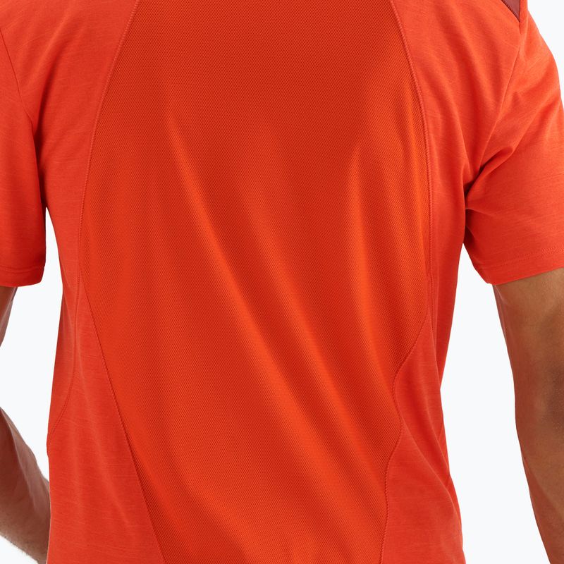 Salomon Outline maglia da trekking da uomo rosso fuoco/cabe 6