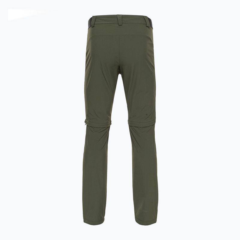Pantaloni da trekking Salomon Wayfarer Zip Off foresta da uomo 4