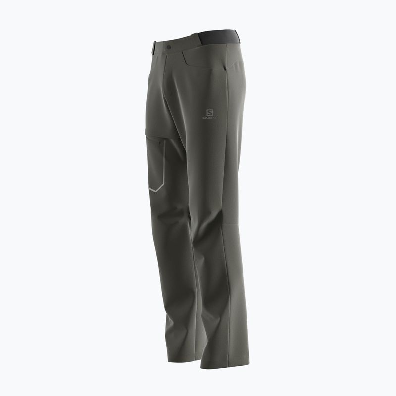 Pantaloni da trekking Salomon Wayfarer forest night da uomo 4