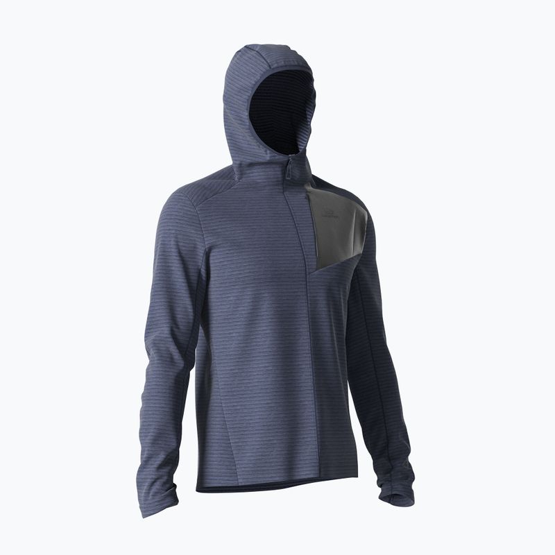 Felpa trekking da uomo Salomon Outline FZ Hoodie mood indigo 5