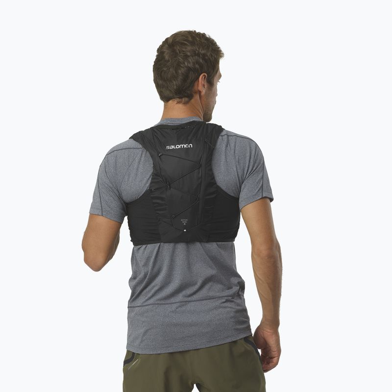 Salomon Active Skin 4 set gilet da corsa nero 5