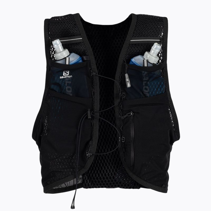 Salomon Active Skin 8 set gilet da corsa nero