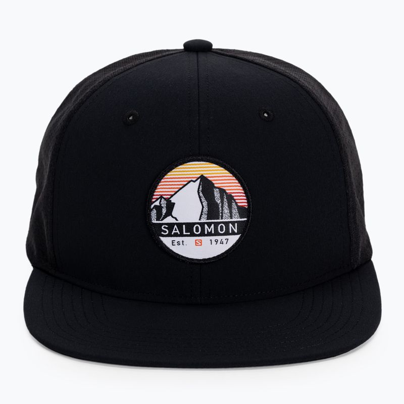 Berretto Salomon Trucker Flat nero 4
