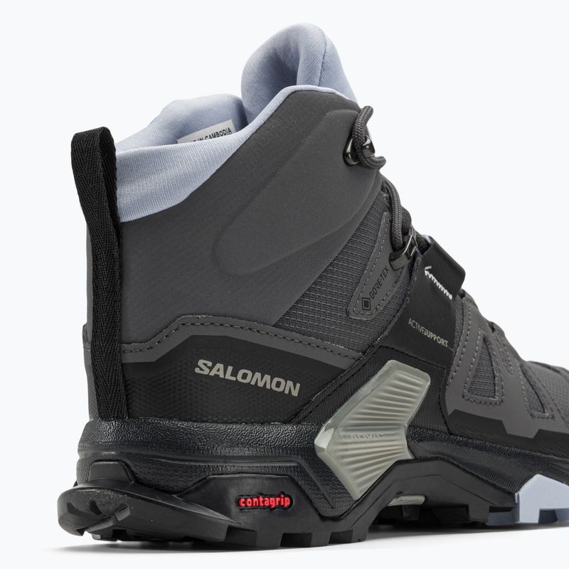 Scarpe da trekking da donna Salomon X Ultra 4 Mid GTX magnete/nero/zen 9