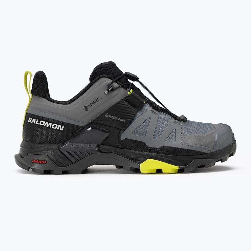 Scarpe da trekking da uomo Salomon X Ultra 4 GTX quiet shade/nero/primula della sera 2