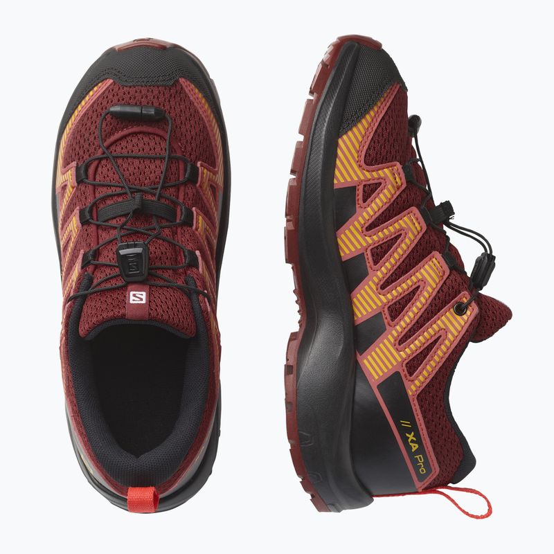 Salomon XA Pro V8, scarpe da corsa per bambini, dalia/nero/pordo 14