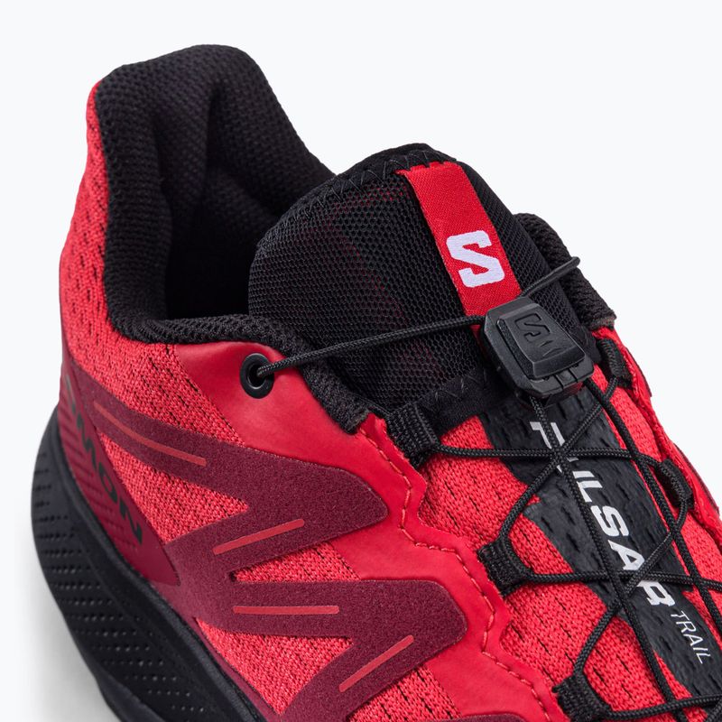 Salomon Pulsar Trail scarpe da corsa da uomo rosso papavero/uccello/nero 9