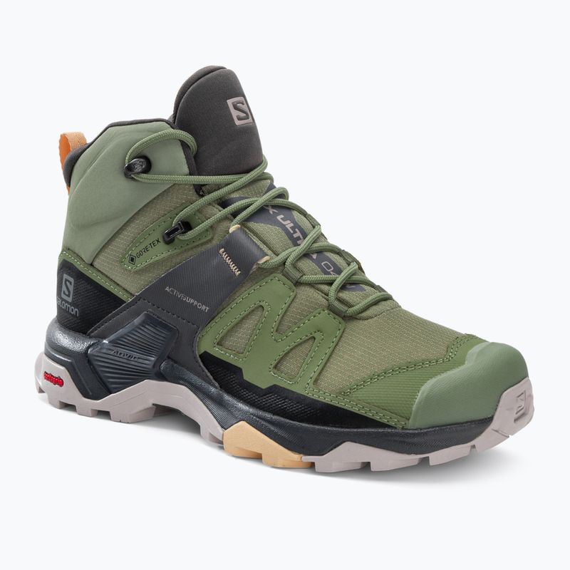 Stivali da trekking da donna Salomon X Ultra 4 MID GTX verde petrolio/magenta/almound