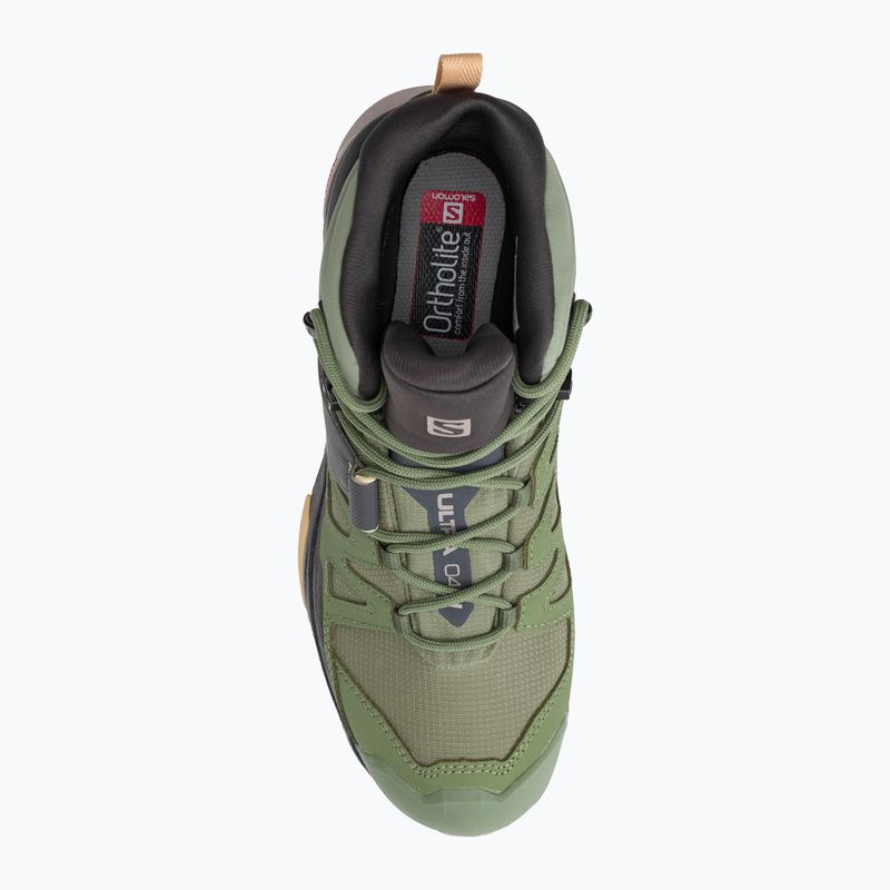 Stivali da trekking da donna Salomon X Ultra 4 MID GTX verde petrolio/magenta/almound 6