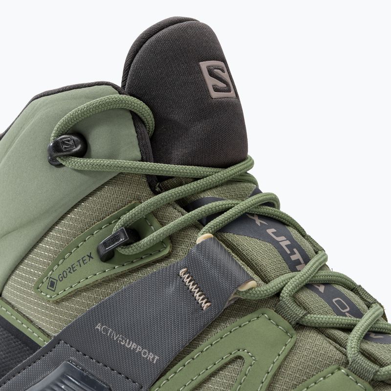 Stivali da trekking da donna Salomon X Ultra 4 MID GTX verde petrolio/magenta/almound 9
