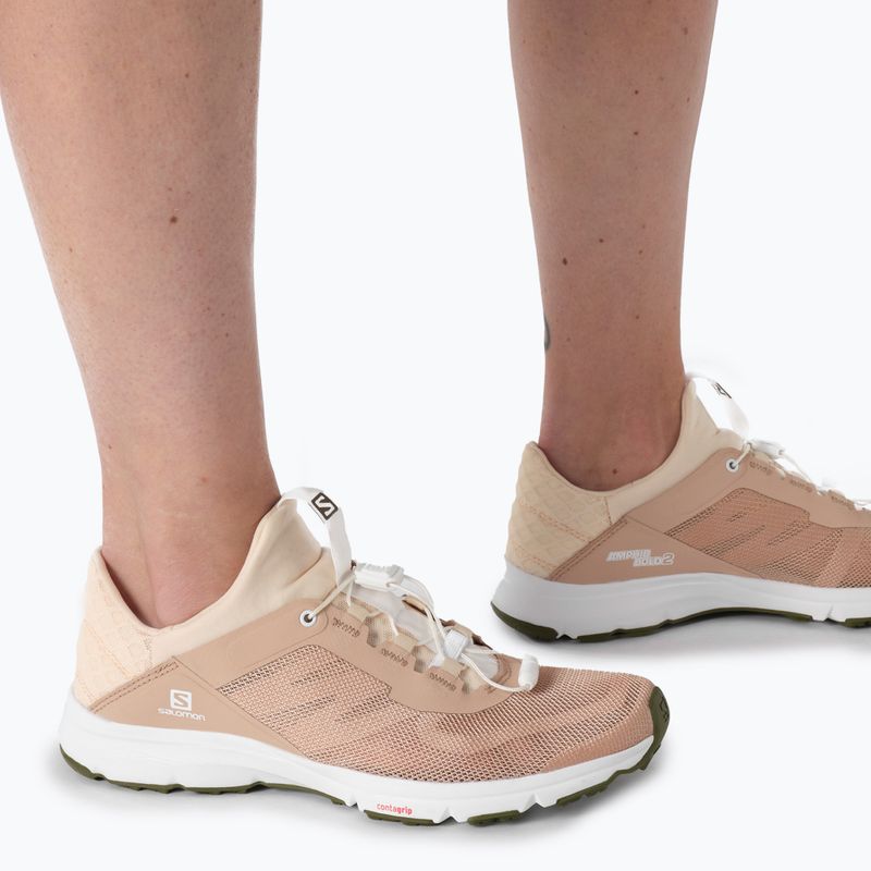 Scarpe da corsa da donna Salomon Amphib Bold 2 scirocco/sun kiss/olive night 3