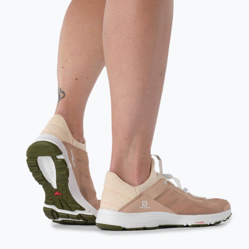 Scarpe da corsa da donna Salomon Amphib Bold 2 scirocco/sun kiss/olive night 4