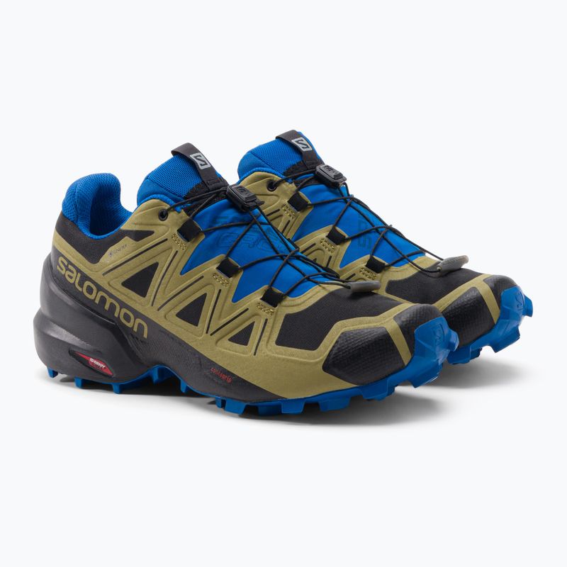 Scarpe da corsa da uomo Salomon Speedcross 5 GTX nero/verde muschio/skydiver 5