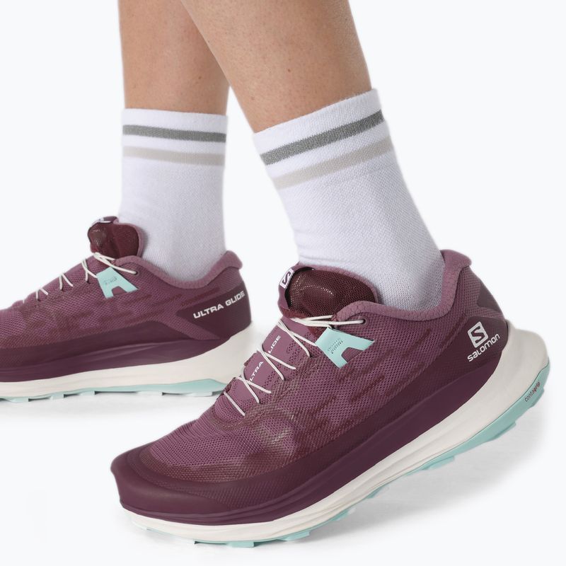 Scarpe da corsa Salomon Ultra Glide donna tulipwood/wht/tanager 11