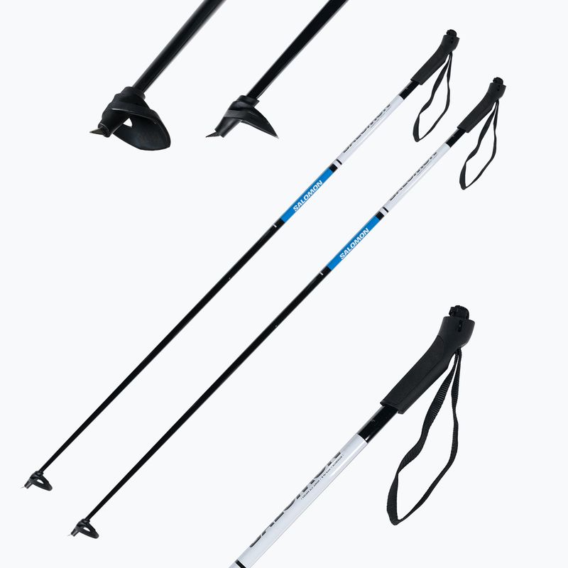 Salomon Escape Alu Jr. bastoncini da sci di fondo per bambini nero/blu/bianco 7