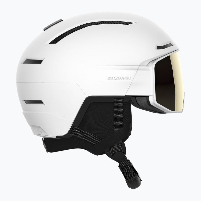 Casco da sci Salomon Driver Pro Sigma bianco/nero bronzo 11