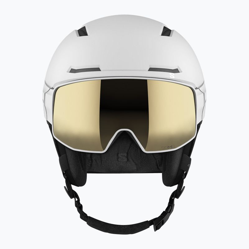 Casco da sci Salomon Driver Pro Sigma bianco/nero bronzo 14